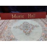 A vintage painted Music Hall sign, 27cm h x 173cm w x 21cm d Location:RWB