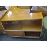 A mid-century Greaves and Thomas Put-U-Up modular sideboard comprising corner unit with twin