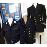 Royal Navy Fleet Air Arm (Reserve Corps) -Two Circa 1950's dress uniforms, 36" chest x 32" waist