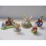 A group of Royal Doulton Disney figurines to include Goofy, The Mickey Mouse Collection, Snow