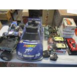 A group of radio controlled and other model vehicles Location: