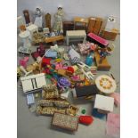 A selection of vintage dolls house furniture Location: