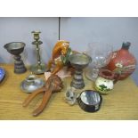 A mixed lot to include Tibetan incense goblets Location: