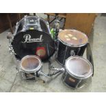 A pearl All Maple drum kit Location: