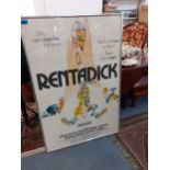 A Rentadick poster, framed Location: RWM