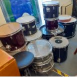 A Session Pro drumkit and additional drums, accessories and light/mike and other stands Location: