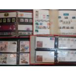 Three albums of mainly 1980's First Day covers and an album of British stamps Location: 1:1