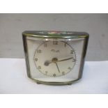 A Kenzle hand painted metal cased clock circa 1950s Location: