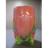 A Clarice Cliff My Garden pattern vase, 15cm high Location: