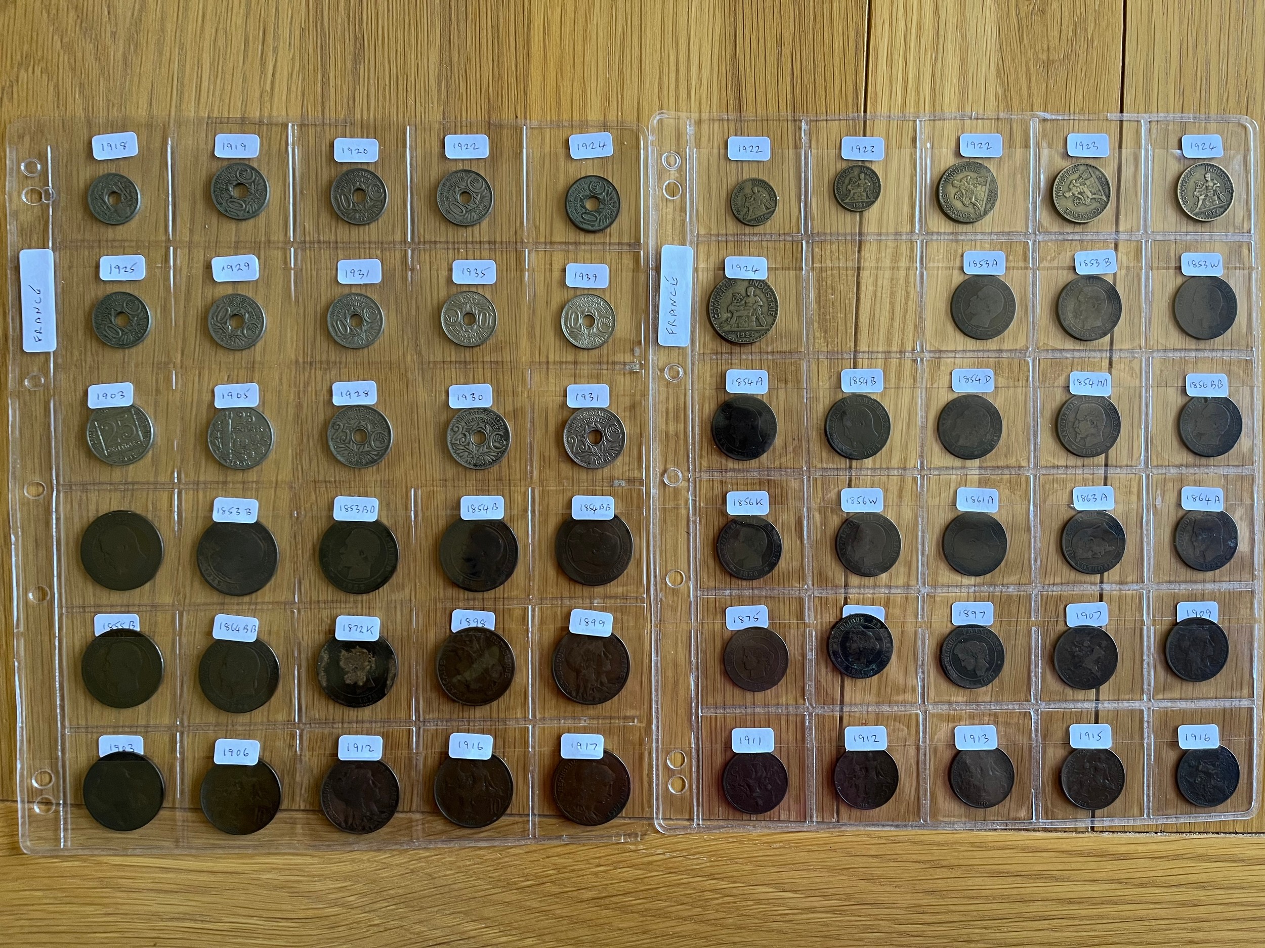 A collection of over three hundred and fifty coins in an album, mostly 19th century and early 20th - Image 6 of 7