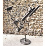 John Hussey, b 1928, a steel abstract sculpture, 119cm high x 89cm wide, with provenance