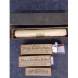 A quantity of Magic \lantern slides in three sets to include Balloon & Flights, together with a