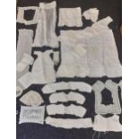 Early to mid 20th Century children's and doll's cotton and lace clothing together with lace