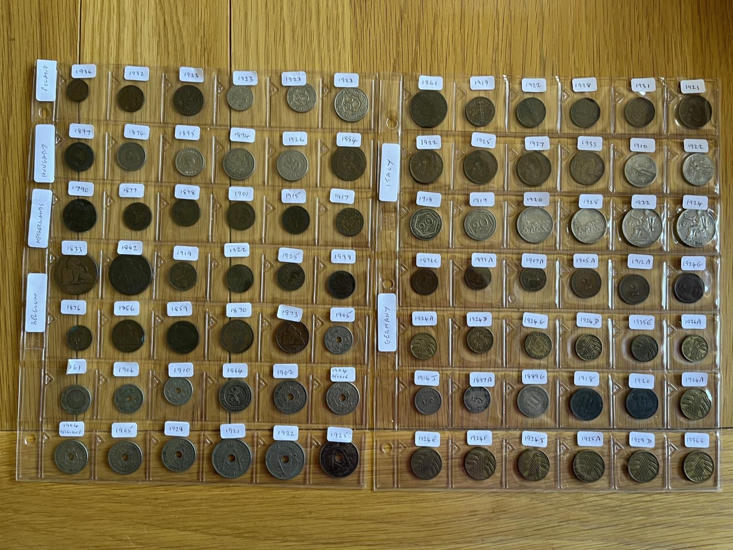 A collection of over three hundred and fifty coins in an album, mostly 19th century and early 20th - Image 2 of 7