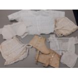 Victorian and Edwardian white cotton ladies and children's clothing comprising 9 lightweight