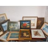 Prints to include Robert Sulley, Royal Cowes, landscapes and others