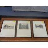 A group of three Scottish engravings depicting Princes St, Holyrood Place, Edinburgh and White Horse