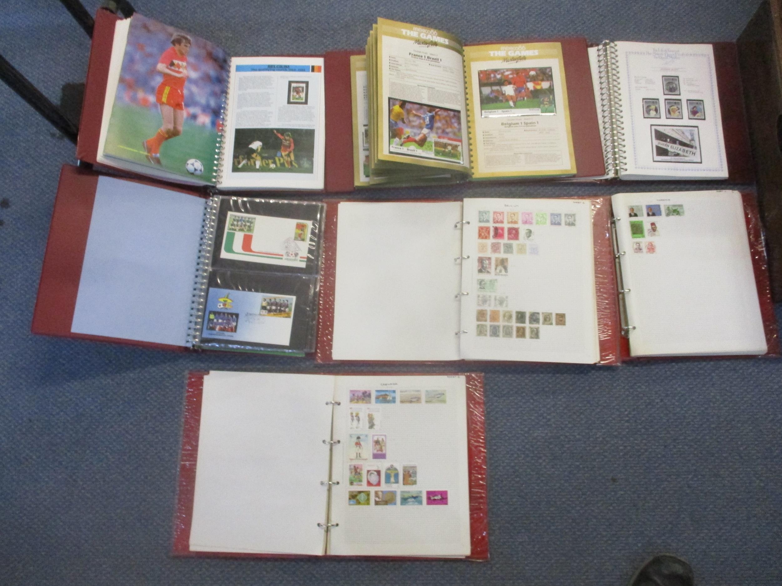 Seven albums of commemorative and world stamps to include three albums of The World Cup Masterfile - Image 2 of 9