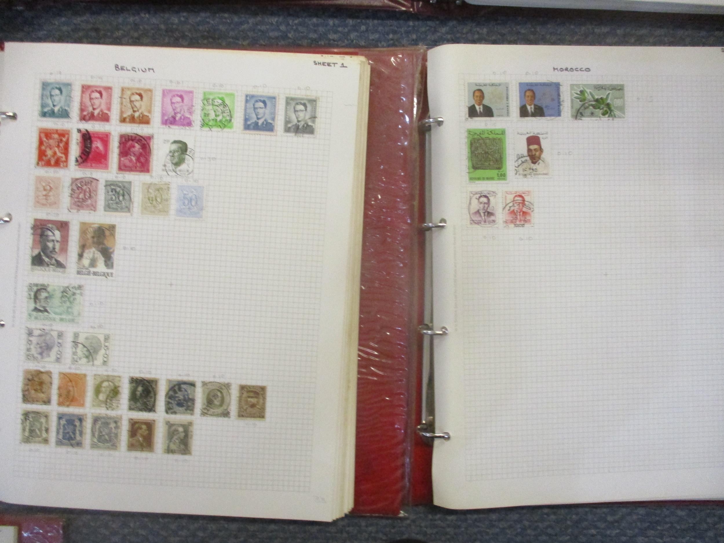 Seven albums of commemorative and world stamps to include three albums of The World Cup Masterfile - Image 5 of 9