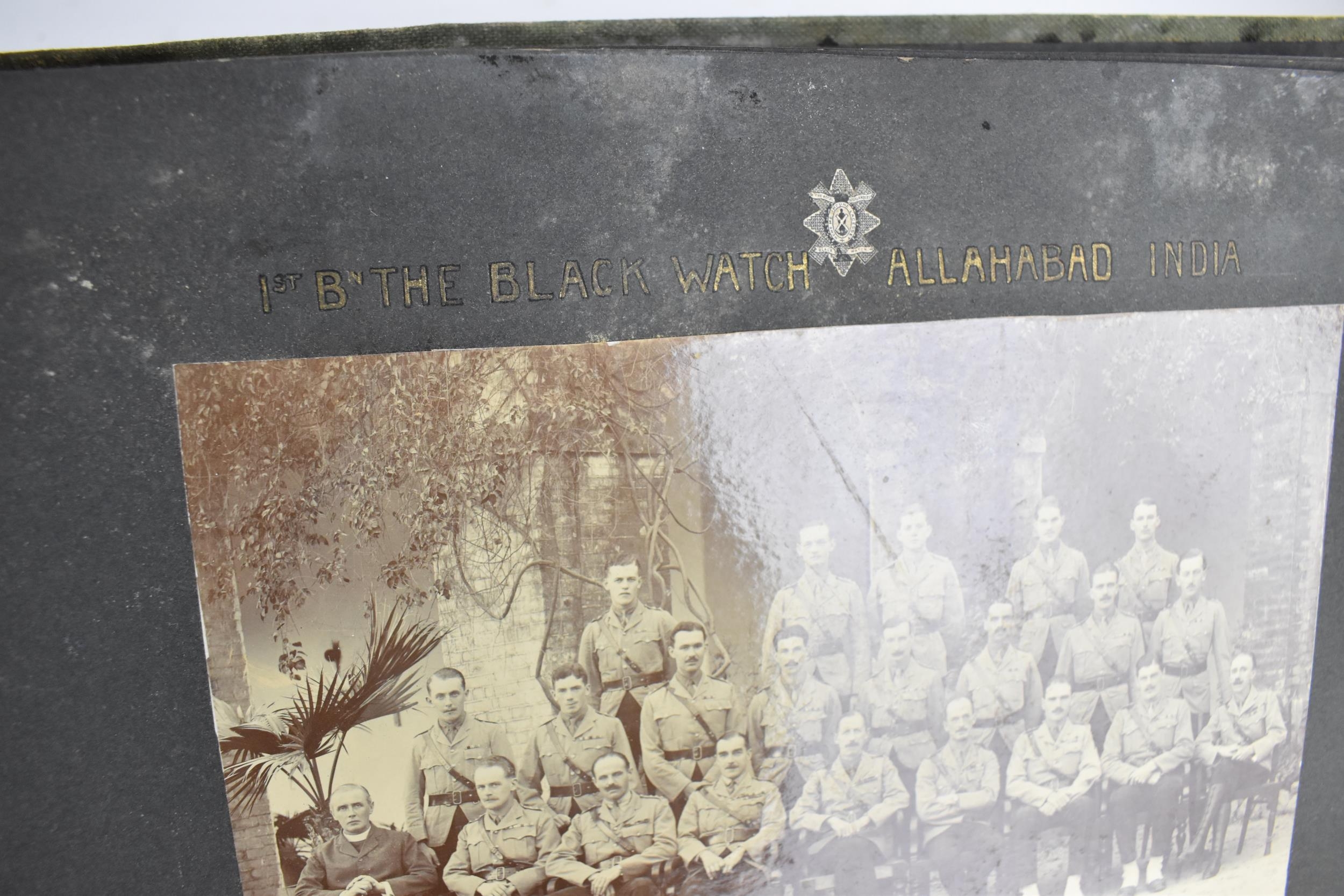 A photographic album of the British Army 1st Battalion regiment 'Black Watch' sent to India - Bild 3 aus 12