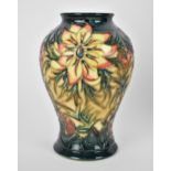 A Moorcroft ceramic vase designed by Nicola Slaney in the 'Spike' pattern, of baluster form with