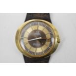 A gents circa 1974 gold plated automatic Omega Dynamic wristwatch,