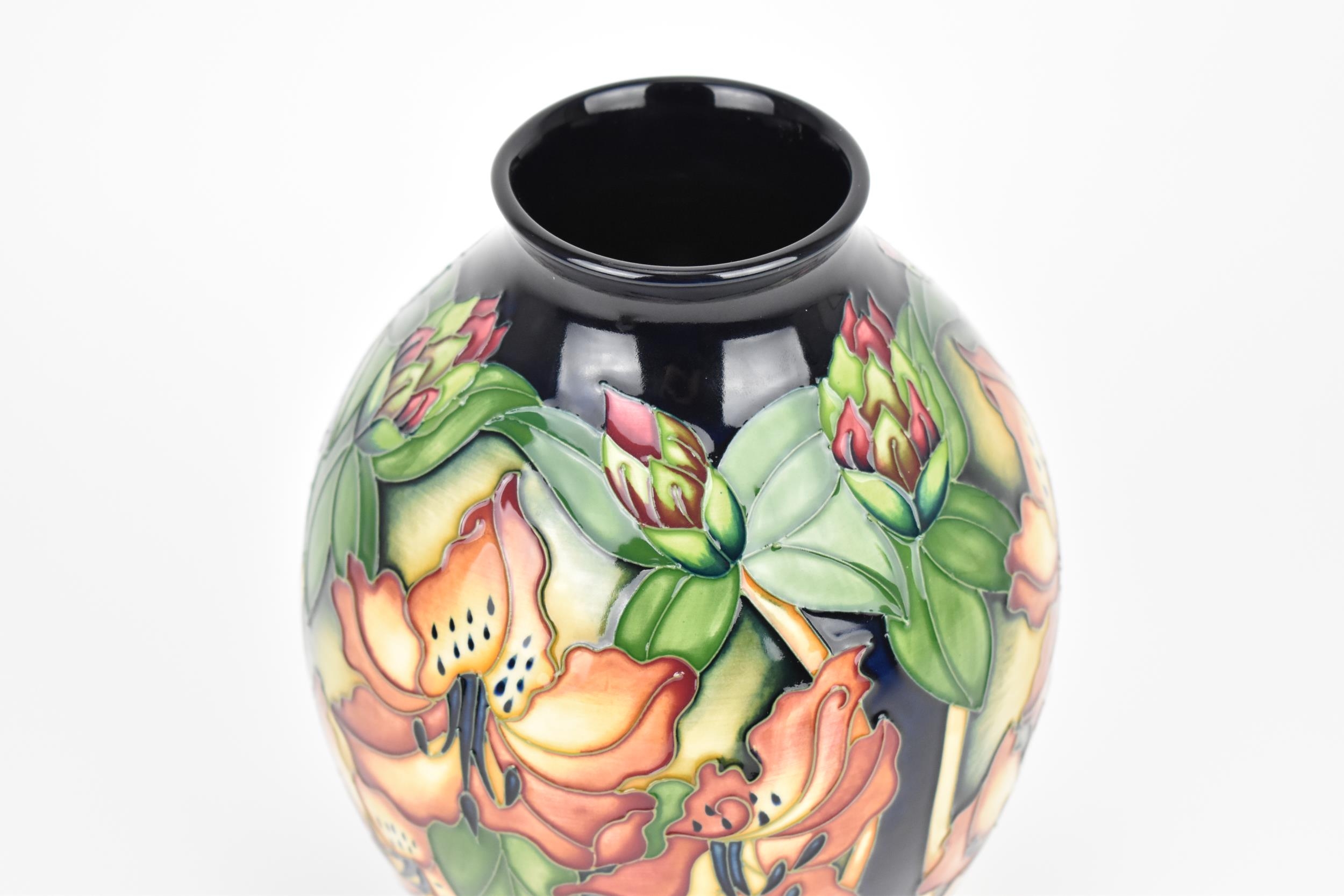 A Moorcroft ceramic vase in the Amberslade pattern from the New Forest collection designed by Rachel - Image 2 of 4