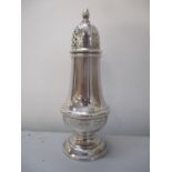 A late 20th century silver sugar shaker, hallmarked Birmingham 1988, 92g Location: