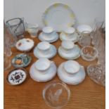 A Royal Standard six setting part tea service, together with mixed ceramics and glassware Location: