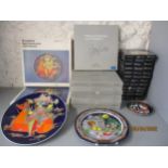 Bjorn Wiinblad for Rosenthal studio-linie a set of twelve Aladin plates boxed, a set of nine