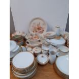 A mixed lot of 20th century ceramics to include a Poole pottery Summer Glory part dinner and part