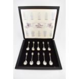 The Queen's Beasts Collection limited edition set of twelve silver spoons with enamel and gilt