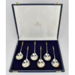 A cased Elizabeth II silver collection of apostle spoons cast by the Charterhouse Mint, replicas