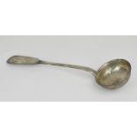 A 19th century Russian silver ladle, silversmith's initials FM, assayer's initials T.R (or K) and