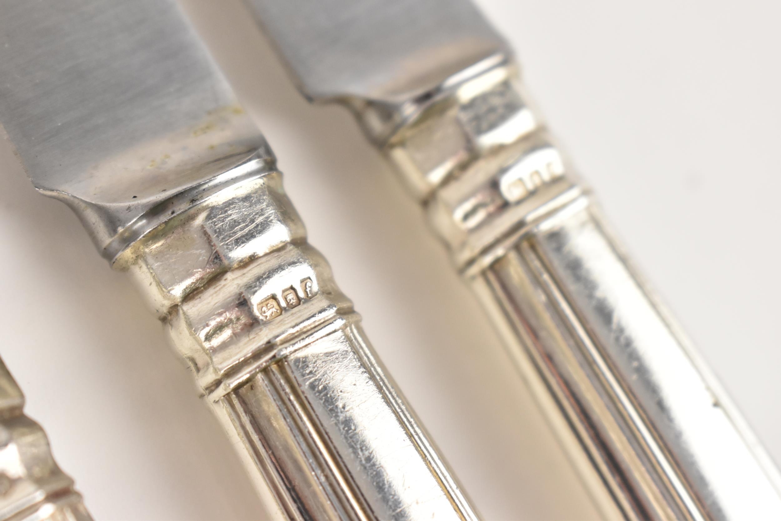 A matched set of English silver cutlery in the King's pattern, to include a set of ten dinner forks, - Image 9 of 17