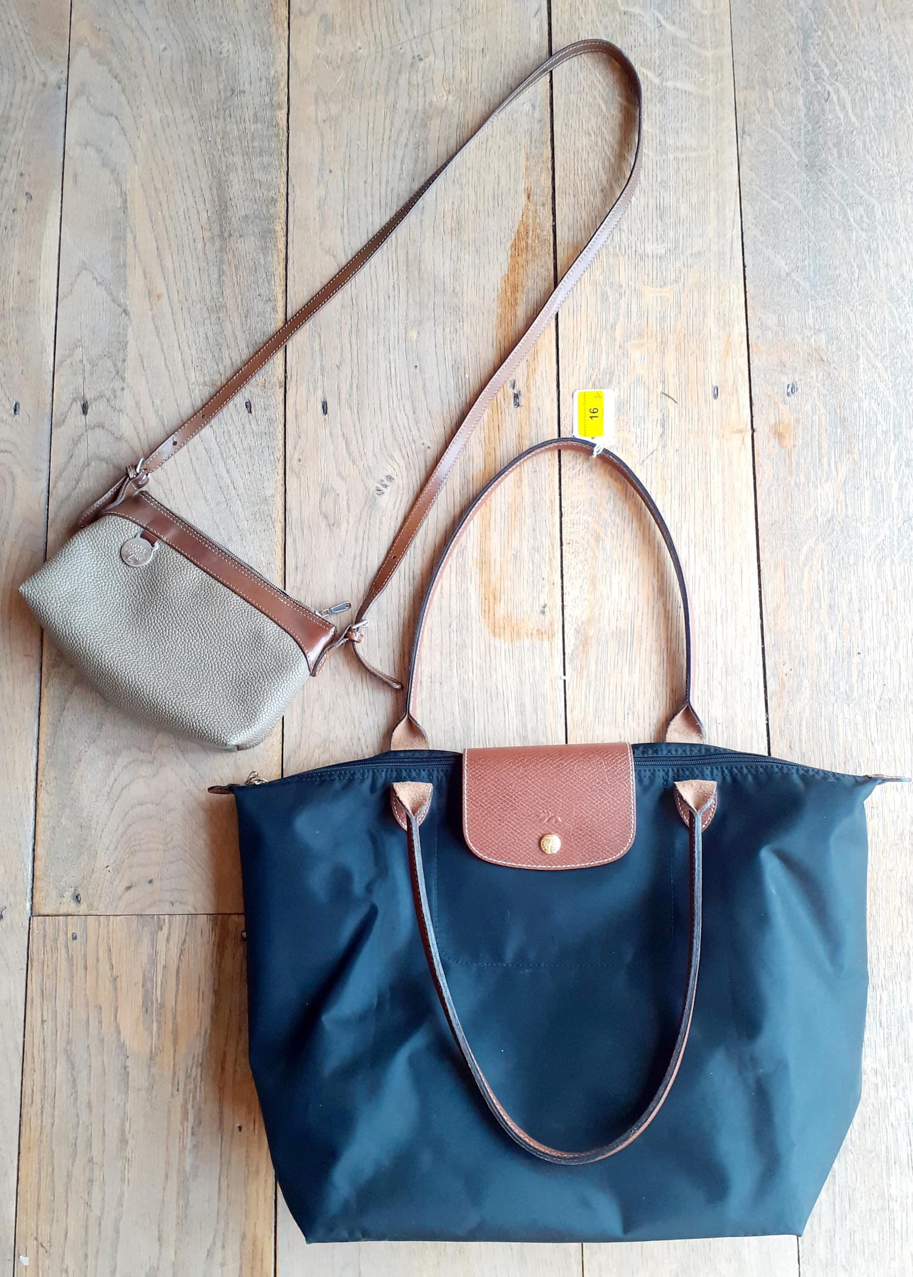 Longchamp and Mulberry- Le Pliage Medium size lightweight tote shoulder bag adaptable from a small