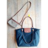 Longchamp and Mulberry- Le Pliage Medium size lightweight tote shoulder bag adaptable from a small