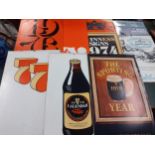 Calendars to include 1970's Guinness calendars, 2014 RAF example and a vintage 'Complete Guide to