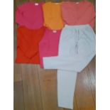 N.Peal-Six items of ladies cashmere separates, sizes Small and Medium (32-34" chest), the trousers