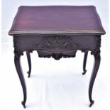 A 19th century French carved mahogany dressing table by Louis-Edouard Lemarchand (1795-1872), in the