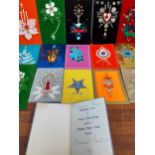 Norman Hartnell-A collection of 1960s and 1970s signed Christmas cards Location: RWB