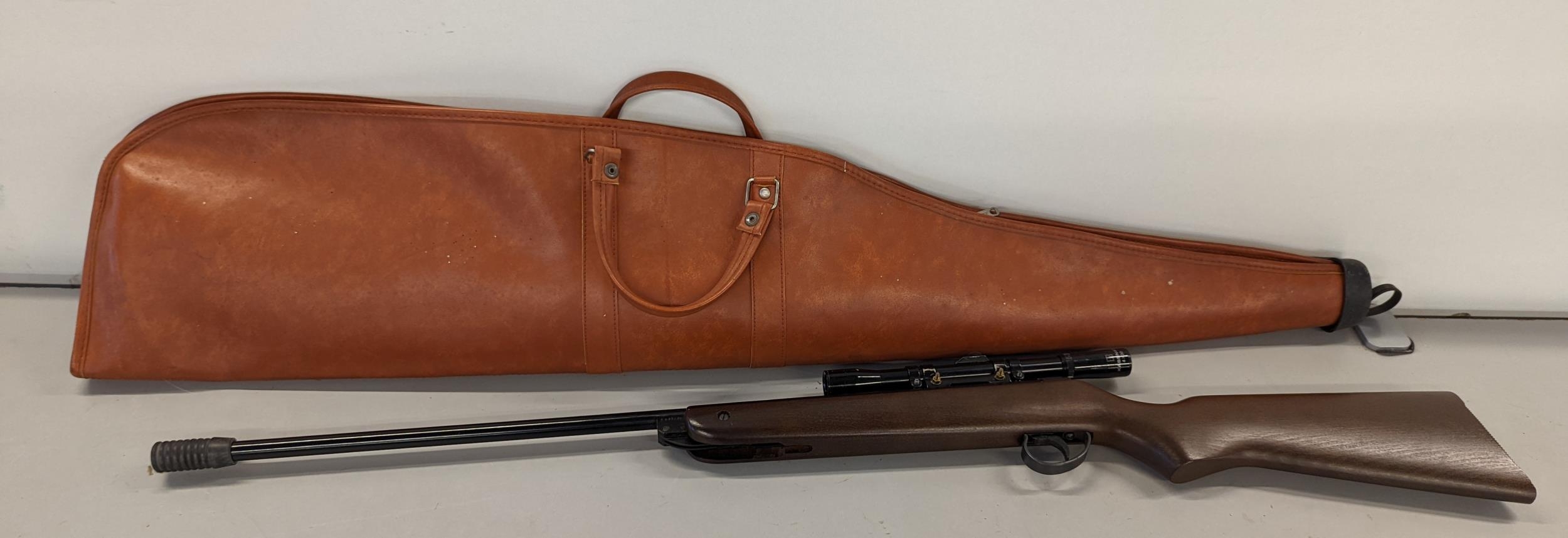 ABSA .22cal air rifle with Kassanor 4x 20 sight and carry case, Location: FSL