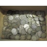 A collection of pre 1947 and pre 1920 silver threepences, 275g, Location: