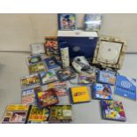 Sega Dreamcast console computer, visual memory and games to include Sonic Adventure, Raymon 2 and
