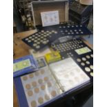 A coin collection of mainly British and commemorative coinage to include two shilling and half crown