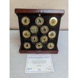 A cased set of Danbury Mint, Graham Isom racing legends medallion collection (12) Location: A1F