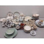 A large quantity of mixed ceramics and ornaments to include Wedgwood Penhurst, a Japanese coffee