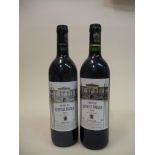 Two bottles of Chateau Leoville Barton 1989 and 1990, 750ml