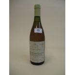 A single bottle of Chassagne-Montrachet 1st Cru 'Les Caillerets', 1996