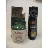 One bottle of Glenfiddich Special Old Reserve in presentation tin, and one boxed flash of Ben